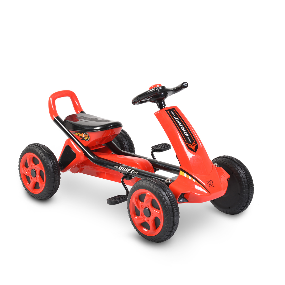 Παιδικό αυτοκινητάκι με πετάλια Go Cart Drift Red plastic wheels Moni