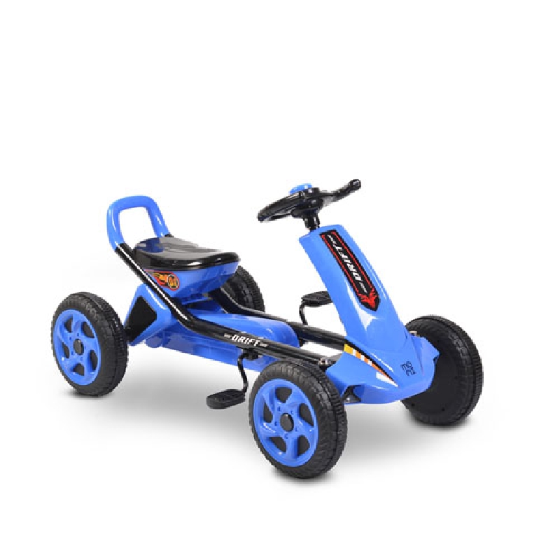 Παιδικό αυτοκινητάκι με πετάλια Go Cart Drift Blue plastic wheels Moni
