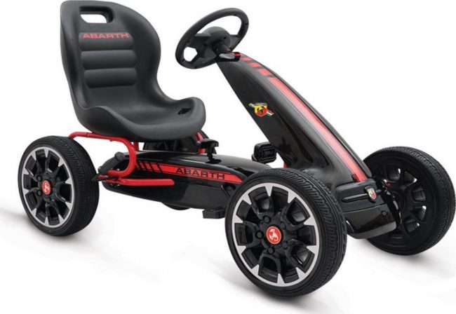 Παιδικό αυτοκινητάκι Go-cart Abarth 500 Assetto Black Cangaroo