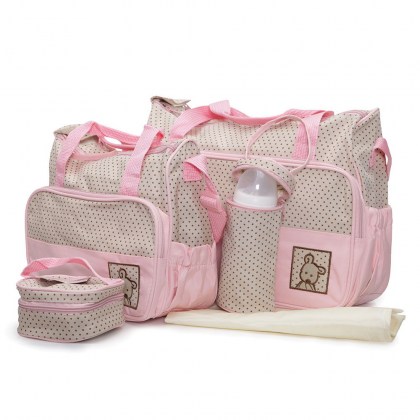  	Cangaroo Σετ βρεφική τσάντα Τσάντα αλλαξιέρα Θερμός Stella Pink 