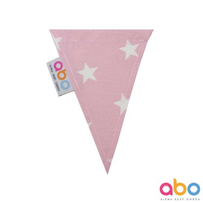  Διακοσμητικά σημαιάκια ροζ 16 τμχ ABO
