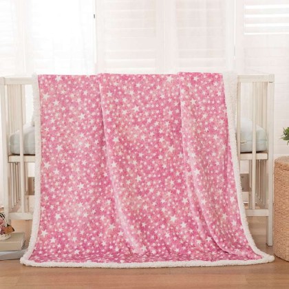 Κουβέρτα βρεφική 110x140 σε 3 χρώματα Art 5136 110x140 Ροζ Beauty Home 