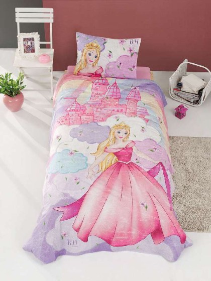 Παιδικό Σετ πάπλωμα μονό Fairy Art 6111 160x240 Μωβ,Ροζ  Beauty Home