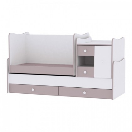 Πολυμορφικό Μετατρεπόμενο Προεφηβικό Κρεβάτι Mini Max Lorellii New White-Artwood (10150500030A)