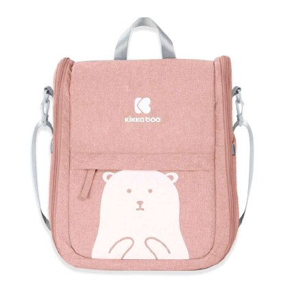  	Τσάντα 2 σε 1 Μετατρεπόμενη σε Κρεβατάκι Ταξιδιού – Bear Pink Kikka Boo